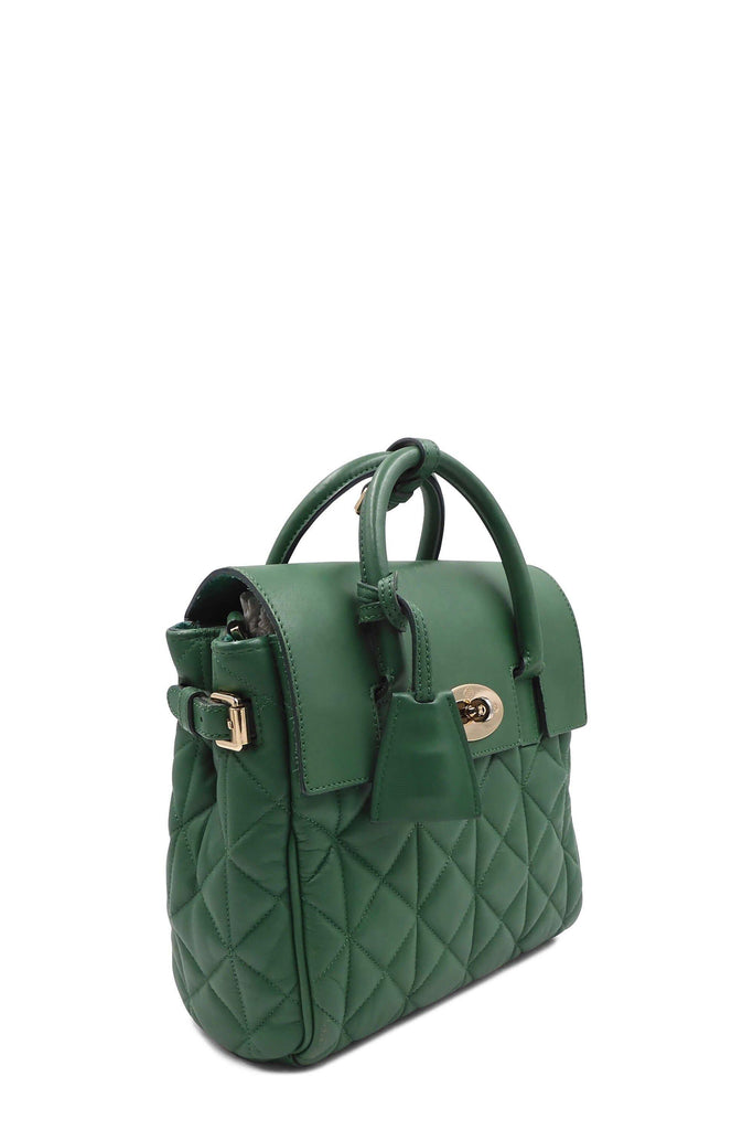 Cara Delevingne Quilted Backpack Green - Second Edit