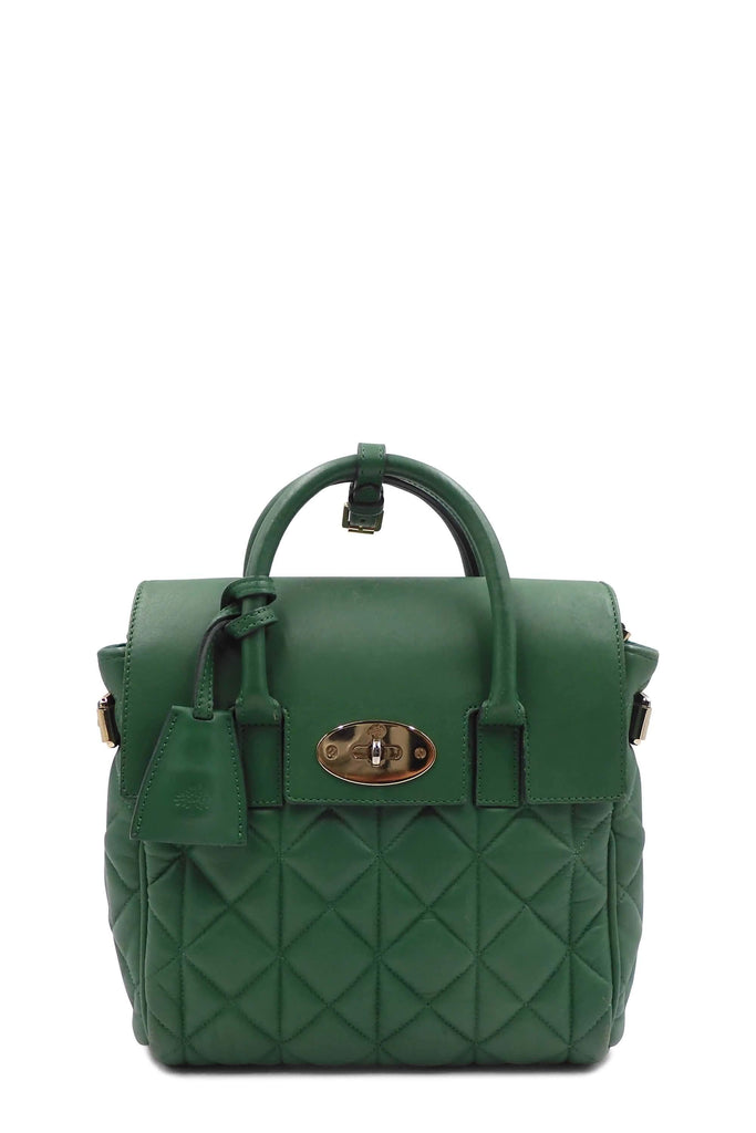 Cara Delevingne Quilted Backpack Green - Second Edit