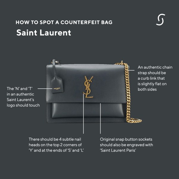 How to spot a counterfeit Saint Laurent designer bag