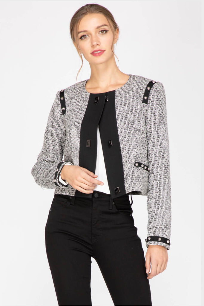 Janet Woven Tweed Jacket - Adelyn Rae