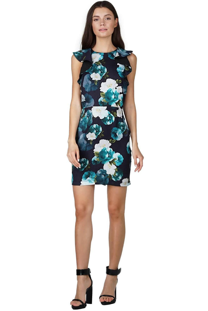 Adelyn Rae Jasmine Printed Sheath Dress - Style Theory Shop