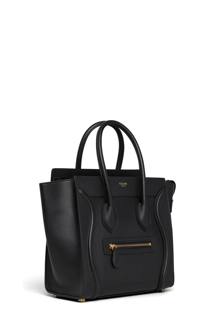 Micro Luggage Black Smooth Calfskin - CELINE