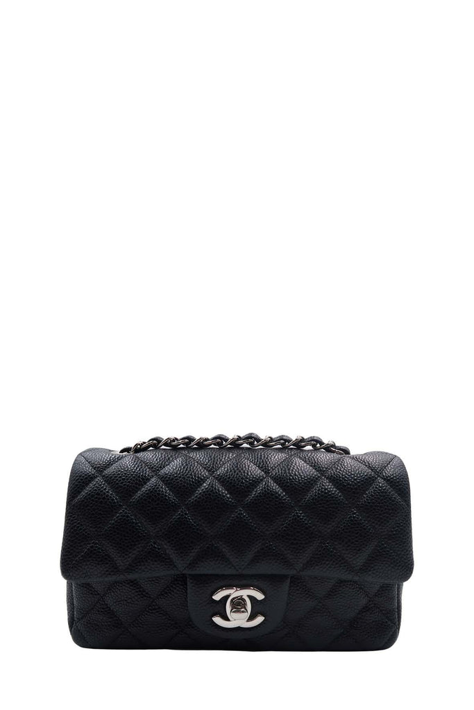 Classic Quilted Mini Rectangular Flap Bag Black - CHANEL