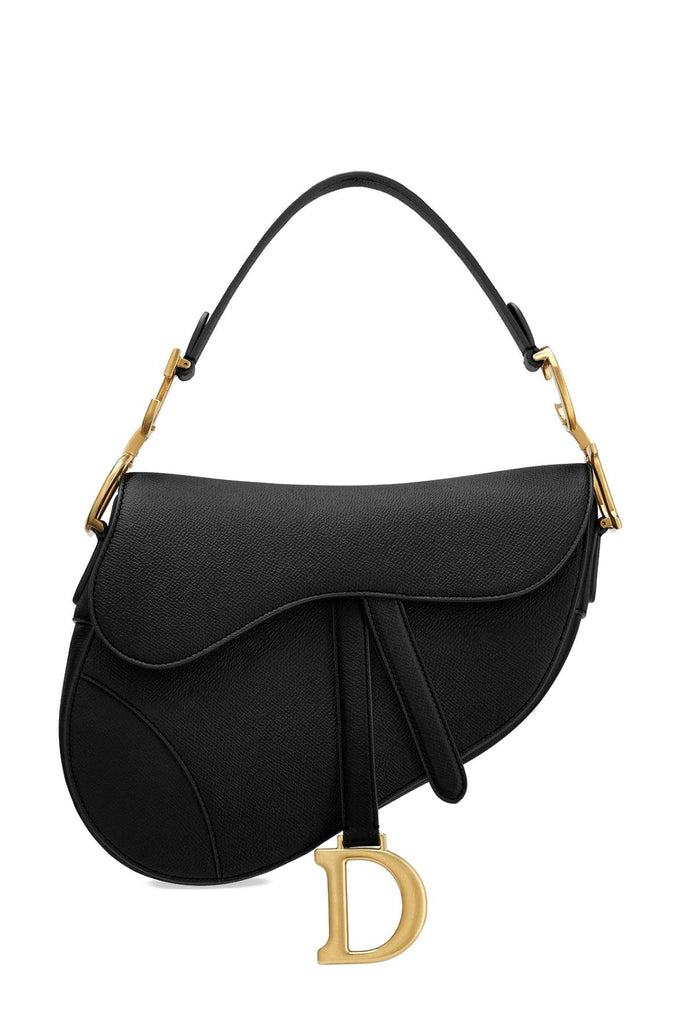 Grained Calfskin Saddle Black - DIOR