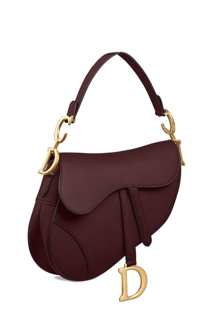 Grained Calfskin Saddle Oxblood - DIOR