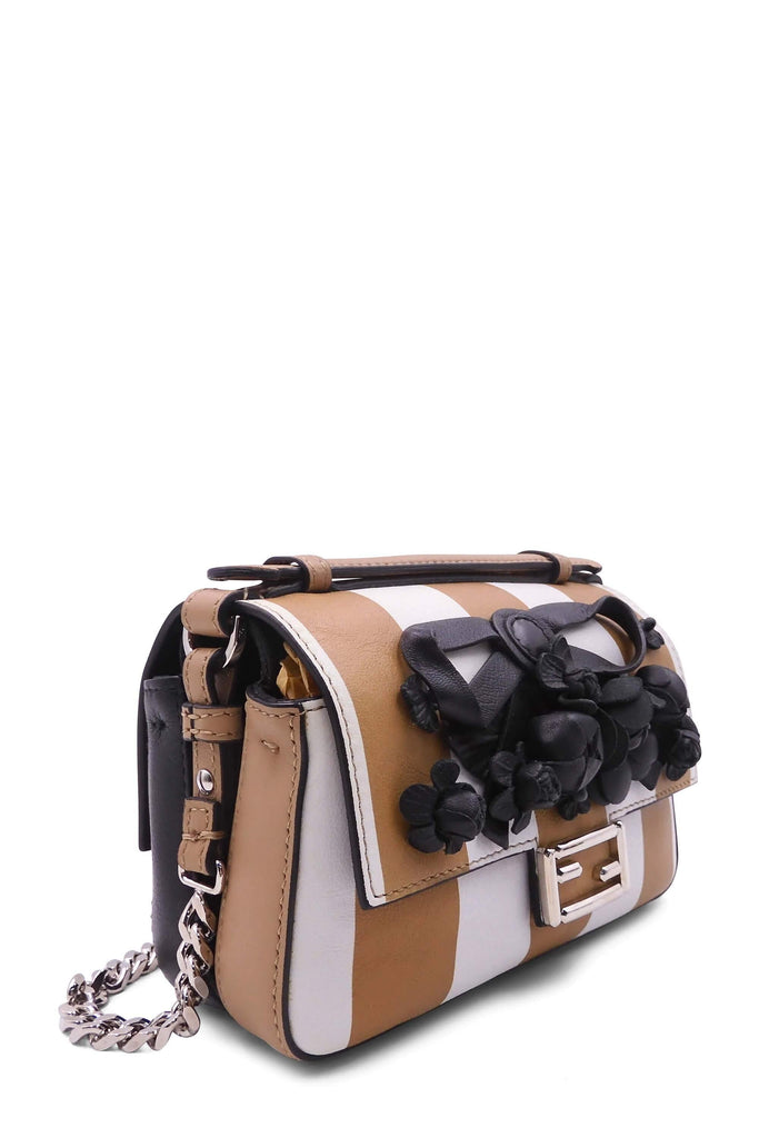 Double Micro Floral Pequin Baguette Brown White Black - Second Edit