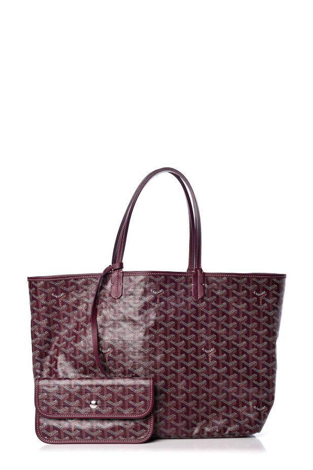 Chevron Saint Louis PM Tote Burgundy - Goyard