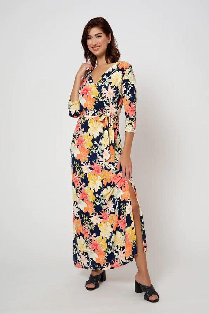 Perfect Wrap Maxi Dress in Ginkgo - Leota