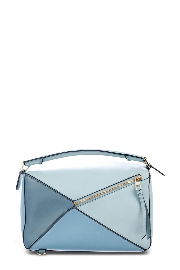 Medium Puzzle Bag Blue Monochrome - LOEWE