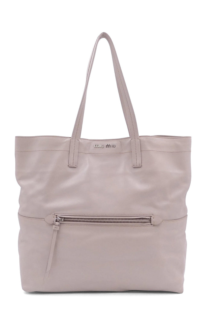 Vitello Soft Shopping Tote Pomice - Second Edit