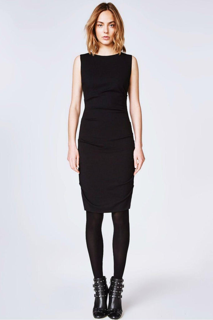 Lauren Ponte Dress Black - Nicole Miller