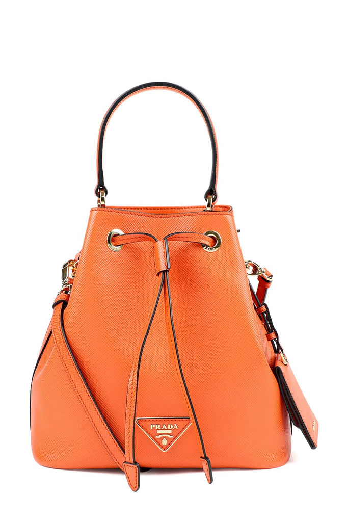 Saffiano Cuir Bucket Bag Papaya - PRADA