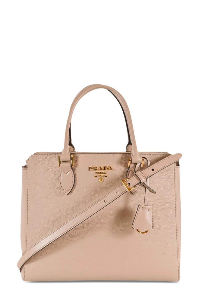 Saffiano Soft Shopping Bag Nude - PRADA