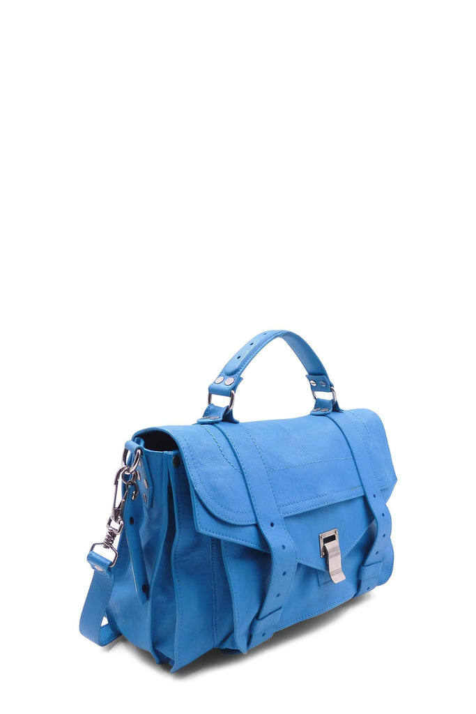 Proenza Schouler Medium PS1 Satchel Turquoise - Style Theory Shop