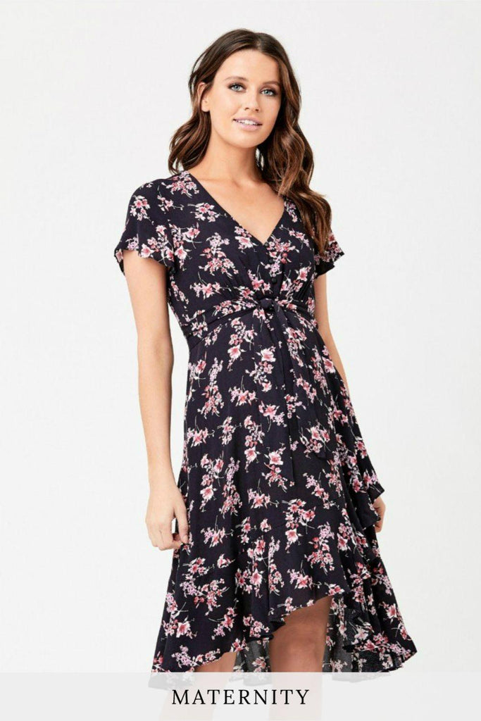 Rosa Tie Front Dress - Ripe Maternity