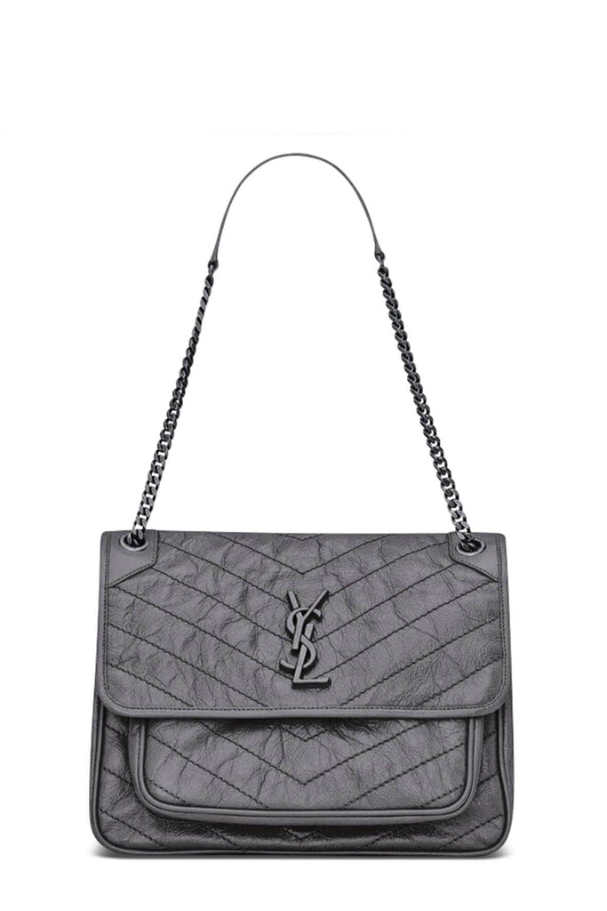 Large Niki Grey with Silver Hardware - SAINT LAURENT