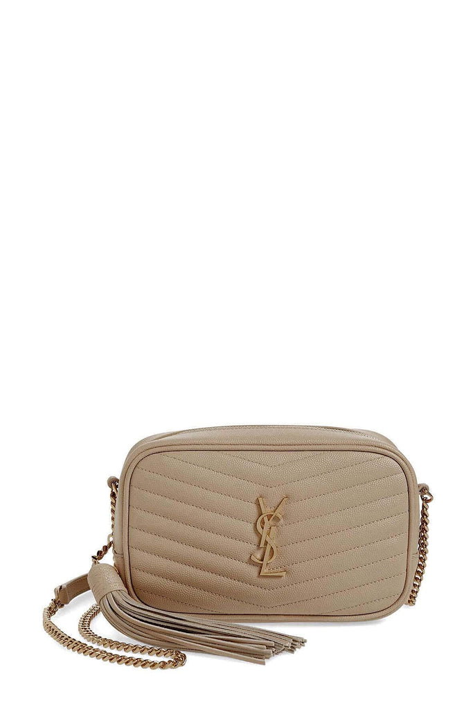 Matelasse Lou Mini Bag Powder with Gold Hardware - SAINT LAURENT