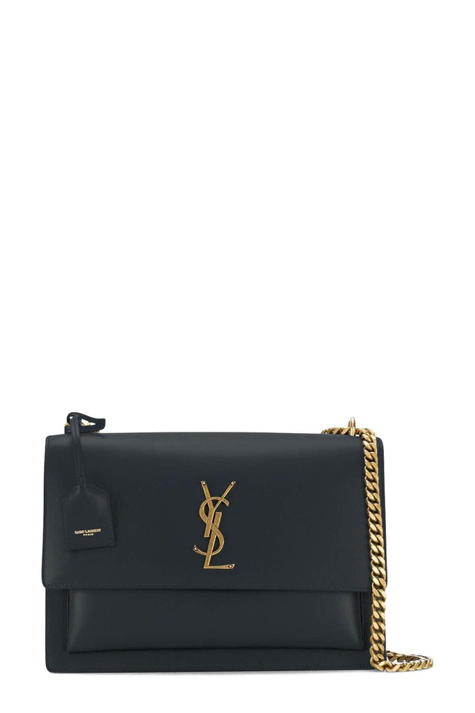 Medium Sunset Bag Dark Smog with Gold Hardware - SAINT LAURENT