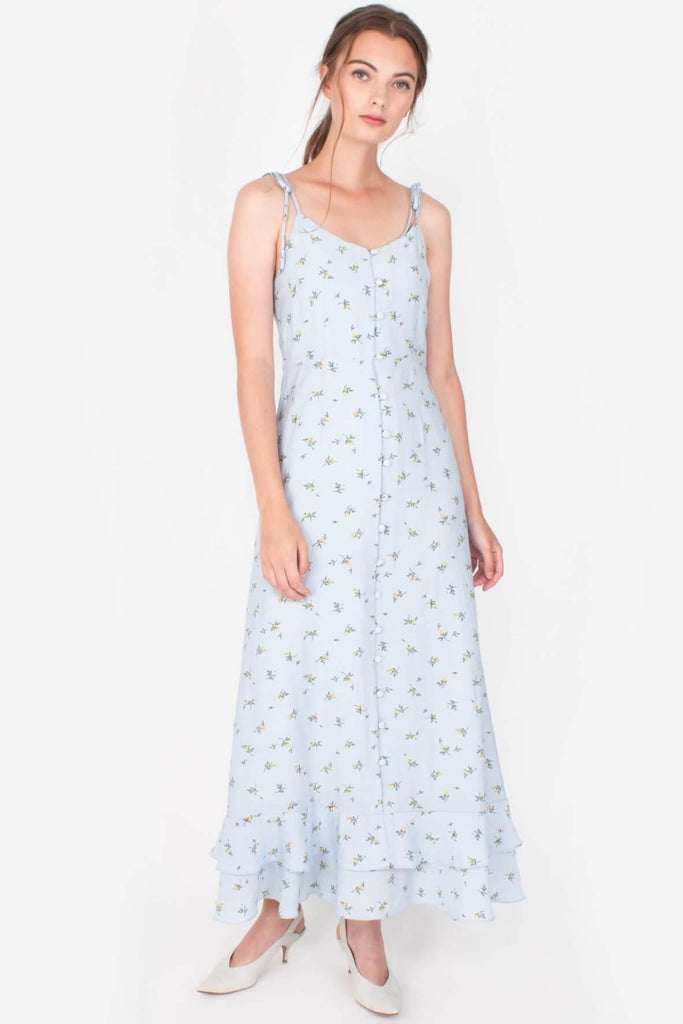 Aspire Blue Maxi Dress - The Allegro Movement